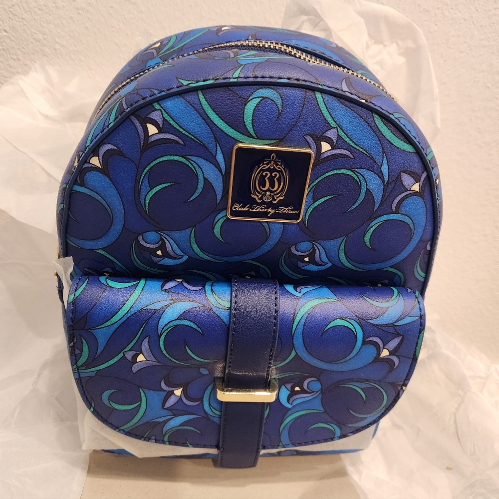 CLUB 33 Disneyland Exclusive Loungefly Mini Backpack LE Salon Nouveau NEW NWT